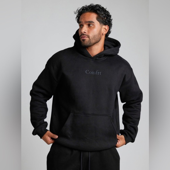 NIB Comfrt Signature Fit Hoodie Onyx Black Size XL Unisex - Picture 5 of 7